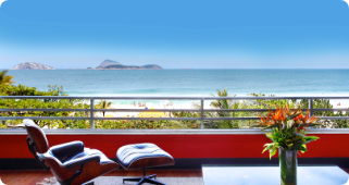 Vista para praia